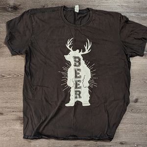 Beer bear t shirt size xl